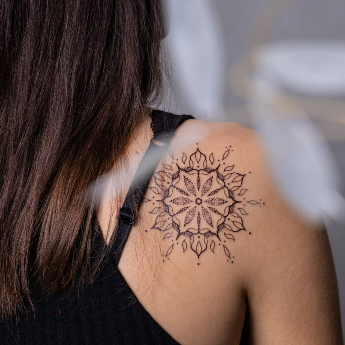 Mandala Tattoo auf der Haut