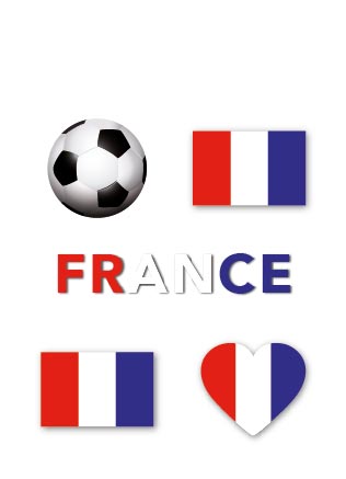 Flaggentattoos Frankreich