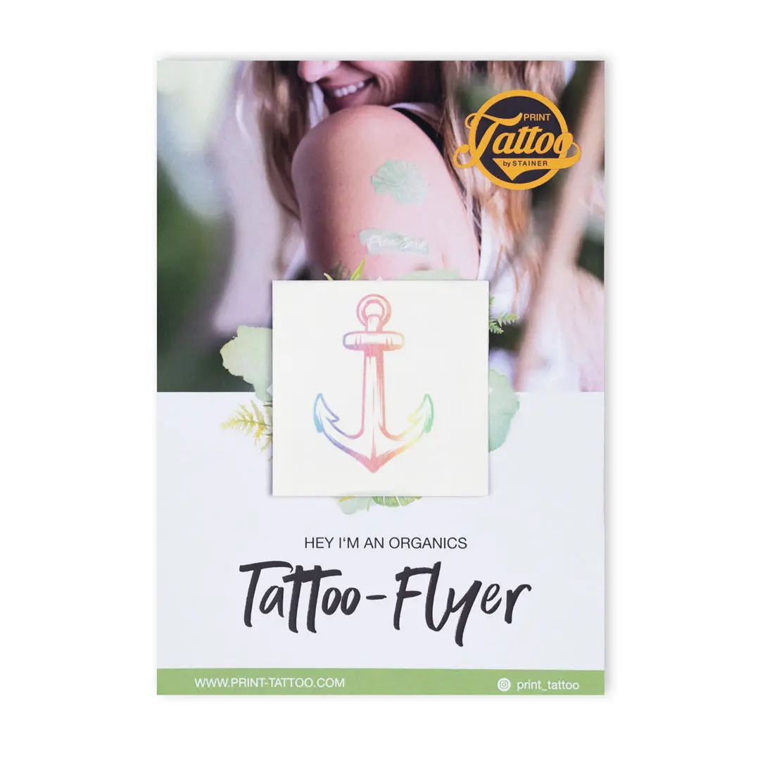Verpackung Tattoo Flyer