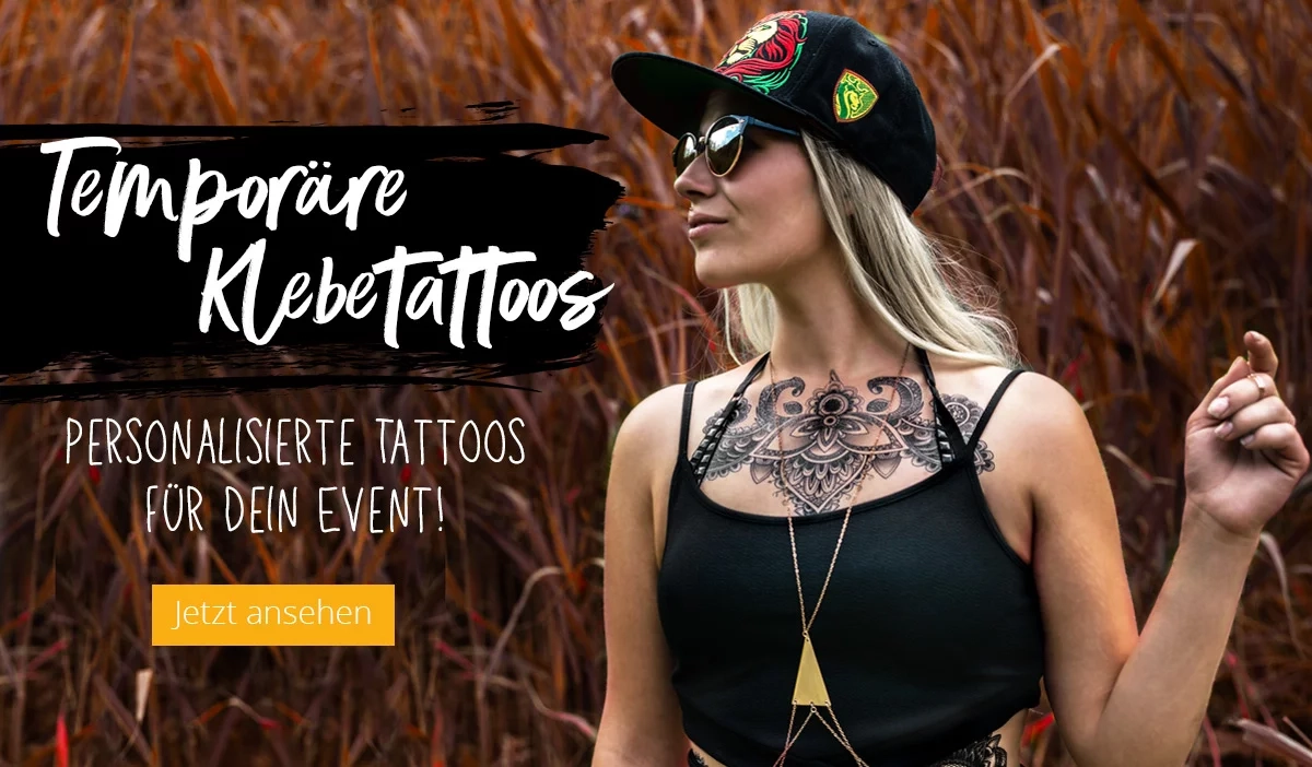 Fake-Tattoos mit eigenem Design
