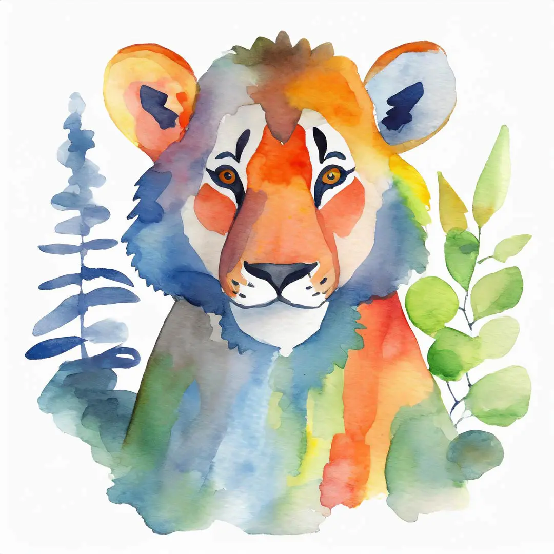 Illustrationstrend 2024 aquarell Tiger